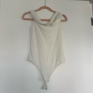 Aritzia Contour White/Off White Bodysuit Top